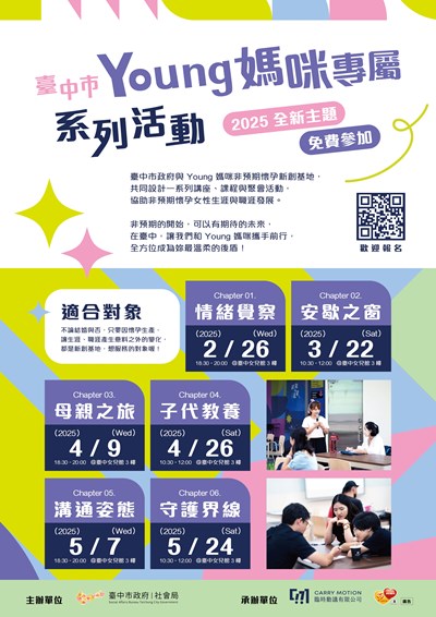 臺中市非預期懷孕婦女生涯引導服務